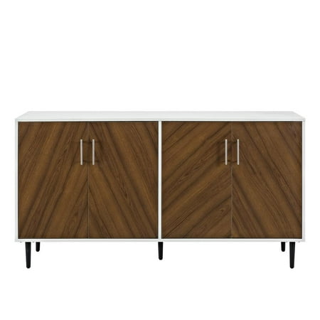 58" Two-Tone Modern Bookmatch Buffet