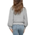 thumbnail image 2 of Sherrylily Girls Mock Neck Pullover Sweaters Long Sleeve Knit Jumper Spring Casual Tops, 2 of 3