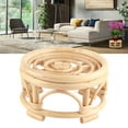 thumbnail image 1 of Plant Stand, Rattan Beautiful Appearance Durable Structure Woven Plant Stand 4 Support Points Strong Stability Plant Holder For Gardening, Interior Decoration, Living Room, 1 of 8