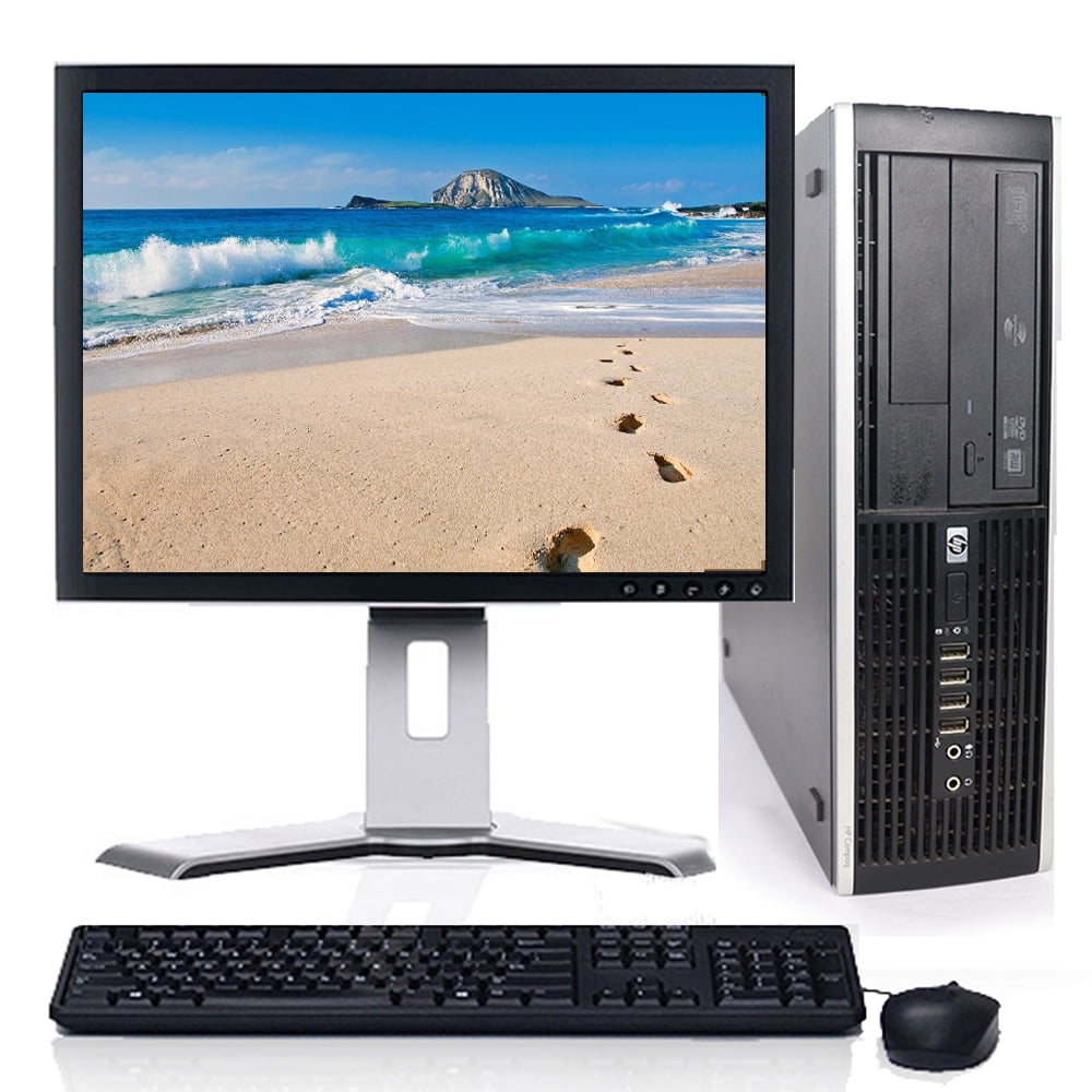 HP Pro 6305 Desktop Computer AMD A4 3.4GHz 8GB 1TB DVD WiFi with 19