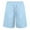 Blue, variant on Summer Shorts Casual Male Cotton Linen Shorts Summer Lightweight Drawstring Beach Pants Running Shorts Khaki M