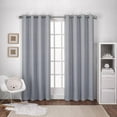 thumbnail image 1 of Textured Woven Blackout Grommet Top Curtain Panels by Exclusive Home, 1 of 5