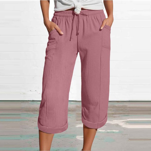 WILLBEST Pantalones Casuales de Mujer, de Moda, de Pierna Recta, de Cintura Alta, Deportivos, Holgados, para Uso Diario. Chica