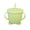 Green, variant on Silicone Sippy Cup with Double Ear Handles and Straw - Leak Proof Drinking Cup with Lid - Food Grade Portable for Travel - Blue Color