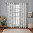 thumbnail image 4 of Exclusive Home Curtains Kochi Linen Blend Grommet Top Curtain Panel Pair, 54x96, Mecca Orange, 4 of 11