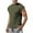 Army Green, variant on fatyb Men's Summer Tank Tops Casual Cap Sleeve Crewneck Muscle Tees Shirts Workout Athletic T-Shirts