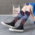 thumbnail image 5 of Gukieu Realistic Flower Turtle Print Contrast Color Stockings, Elastic Sports Socks Warm Socks Clothing Accessories, Adult Unisex, 5 of 6