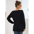 thumbnail image 6 of PPYOUNG Women's Casual Lightweight V Neck Knit Top Loose Pullover Sweater, 6 of 6