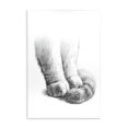 thumbnail image 5 of Stupell Industries Fluffy Cat Paws Tail Curled Monochrome Drawing Wood Wall Art, 10 x 15, Design by Ziwei Li, 5 of 5