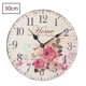 thumbnail image 2 of Reloj de pared vintage silencioso de madera de 12 pulgadas y 30 cm sin tictac, 2 of 5