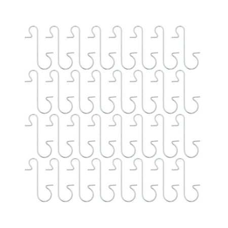 

BESTONZON 200pcs Small S Shape Hook Christmas Decorations Hanging Pothook Silver S Hook Supplies Silver