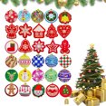 thumbnail image 2 of Yuarrent 30 unids/set fácil de colgar pintura de diamantes colgante de árbol de Navidad pintura de diamantes Navidad Kits de decoración para fiestas, 2 of 6