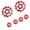 Red, variant on Riousery 2pcs Aluminum Alloy 11T CNC Jockey Wheel Rear Derailleur Pulley For Mountain Bike Solid Red Color Smooth Bearing Accessory (1.69 in / 4.3 cm)