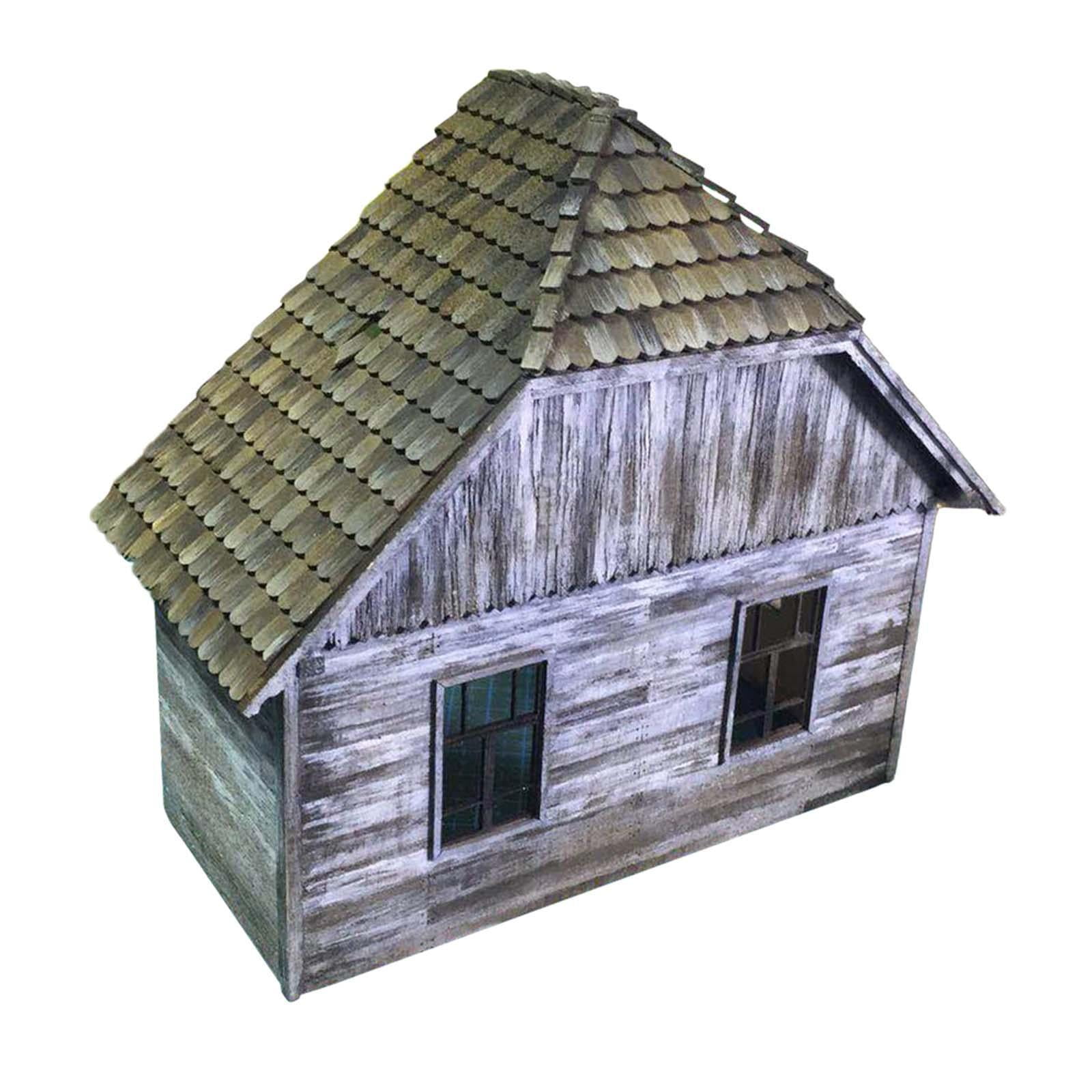 Zxpjkyu House Building Model Kit 1/35 Scale Decor Unique Unfinished Ideal Gift Unpainted