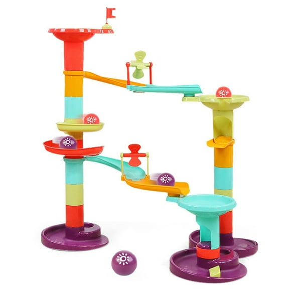 Children Marble Run Set Funny Building Block Toy Development Toy with 5PCS Balls