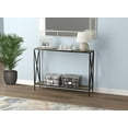 thumbnail image 1 of Safdie & Co. Console Table 39.5L Dark Taupe 1 Shelf Black Metal, 1 of 5