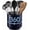 Midnight Atlantic, variant on Jumbo Extra Large Sturdy Rotating Black Utensil Holder Caddy with No-Tip Weighted Base, and Gripped Insert - Rust Proof and Dishwasher Safe Kitchen Utensils Holder