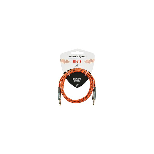 MOBILESPEC R MBSHV0403 Câble aux HIVIS 4 Pieds ORANGE