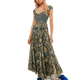 thumbnail image 1 of Sunloudy Vestido estampado floral bohemio para mujer, vestido maxi con mangas abullonadas, vestidos de verano para novia Sunloudy moda, 1 of 6
