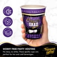 thumbnail image 3 of Purple Graduation Cups 16oz 24 Count - Purple Graduation Party Supplies, 3 of 6