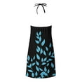 thumbnail image 4 of Womens Summer Dresses Casual Women's Summer Fashion Printed Sleeveless Suspenders Pullover Ladies Dress Light Blue M, 4 of 5