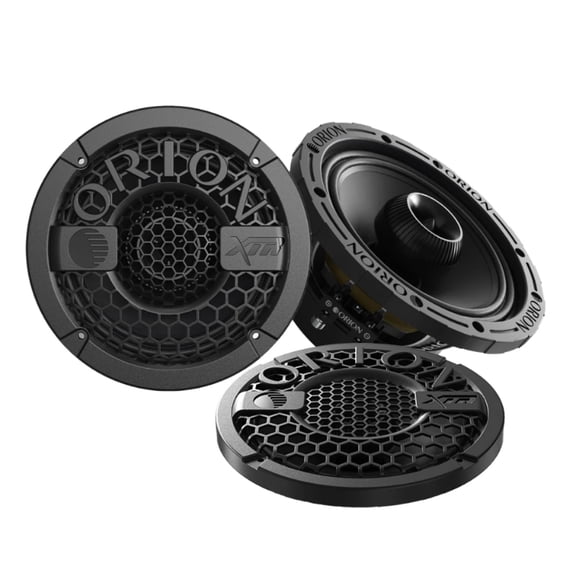Orion XMT80.2 8” 400W RMS 2 Ohm Water-Resistant Midrange Coaxial Speakers W/ Grills (Pair)