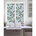 thumbnail image 2 of Window Privacy Film Watercolor Flower Stained Glass Window Film Decorative Sun Block Window Cover Blooms Wildflower Garden Motifs Floral Window Clings Static Adhesive Sticker for Bathroom 17.7"x39.3", 2 of 7