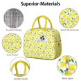 thumbnail image 4 of Lunch Bag Lunch Box for Women Reusable Insulated Lunch Bags,Water-Resistant Lemon Print Cooler Lunch Tote Bag, Large Capacity for Work Travel Picnic, 4 of 6