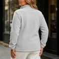 thumbnail image 4 of Women's & Plus Size Micro Polar Fleece Jackets, Fall Winter Zip-up Stand Collar Long Sleeve Cozy Warm Outdoor Coats, S-4XL, 4 of 6