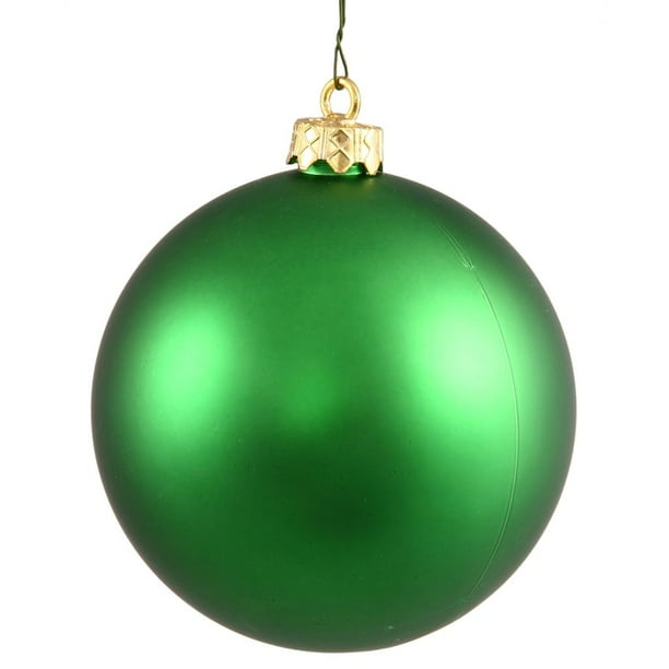 Vickerman 24956 3" Emerald Matte Ball Christmas Tree Ornament