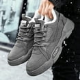 thumbnail image 5 of Xiaoxatg Men's Casual Shoes Winter Style Comfortable Warm Work Footwear for Everyday Use 8.5 Grey, 5 of 9