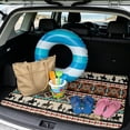 thumbnail image 2 of HUISEFOR Aztec Horse Car Trunk Mat 29" x 39" Cargo Mat Rear Trunk Liner Non-Slip Vehicle Interior Accessories Easy To Clean Universal Fit for Most Cars, 2 of 7