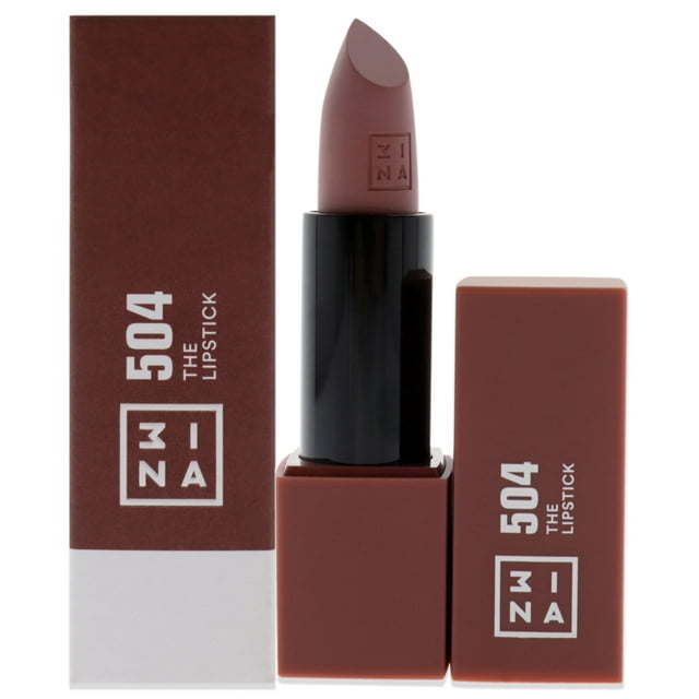 The Lipstick - 504 Arcilla roja de 3Ina para mujeres - Lápiz labial de 0,16 oz