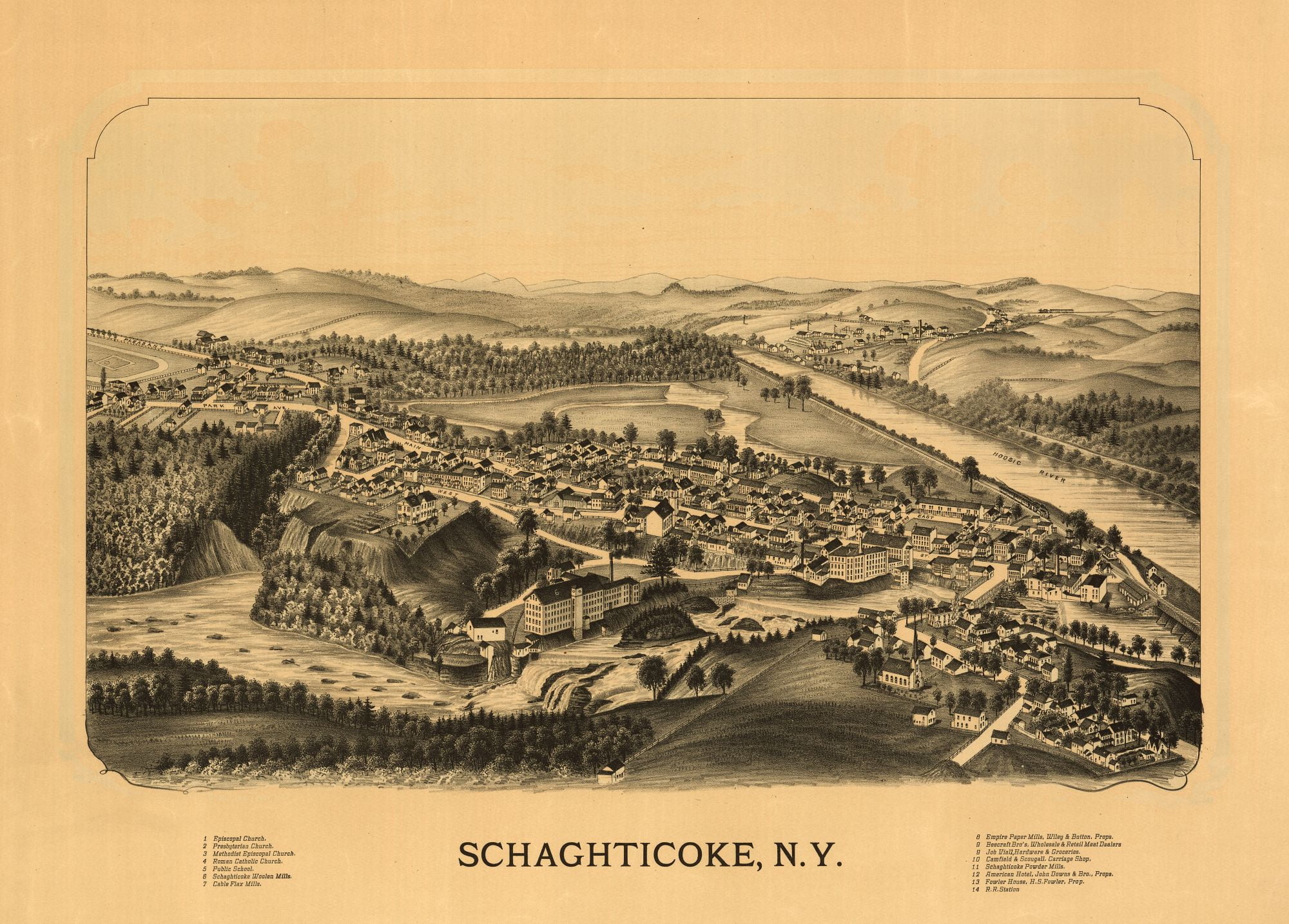 Schaghticoke New York 32.08 x 23