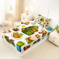 thumbnail image 4 of Erosebridal Teens Adventure Camping Accessories Twin Sheet Sets 3pcs,Funny Food Bedding for Boys Girls,Breathable Home Decor, 4 of 5