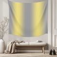 thumbnail image 5 of Yellow Grey Stripes Tapestry for Bedroom Wall Hanging Tapestry, Modern Minimalist Solid Gradient Ceiling Backdrop Tapestries Poster Blanket Wall Decor for Teens Room Living Room Dorm 55" x 73", 5 of 8