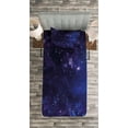 thumbnail image 3 of Ambesonne Galaxy Quilted Bedspread Set 2 Pcs, Starway View, Twin Size, Black Navy Blue, 3 of 3