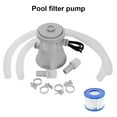 Cumbed 300 Gallon Swimming Pool Pump w/ Filter Kits Cleaning Above