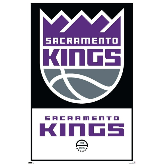 NBA Sacramento Kings - Logo 21 Wall Poster, 22.375" x 34"