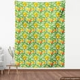 thumbnail image 3 of Ambesonne Fruit Fabric by the Yard Upholstery, Ripe Mango Branches, 5 Yards, Green Vermilion, 3 of 4