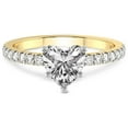 thumbnail image 4 of IGI Certified 2 Carat Heart Shape Lab Grown Diamond Engagement Ring | 14K Yellow Gold |Nomi Classic Eternity Lab Diamond Ring | FG-VS2-VS2 Quality Friendly Diamonds, 4 of 6