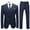 Blue, variant on Cloudstyle Mens 3 Piece Suit Set Blazer Tux Vest Suit Pants Jacket Formal
