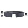 thumbnail image 6 of Meridian Furniture Limitless Gray Velvet Modular 15 Piece Sectional, 6 of 7