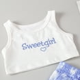 thumbnail image 5 of WOLLED 2-7 Years Girl's 2 Piece Summer Casual Outfits Sleeveless Round Neck Tank Top and Tie-Dye Pants with Pockets for Kids Toddler, 5 of 11