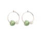 thumbnail image 5 of Minnieouse 1 par de pendientes de aro, joyería para novias, regalos personalizados de aniversario, accesorios para disfraces, verde y blanco Type2 NO2 Minnieouse CBP269609, 5 of 6