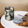 thumbnail image 3 of 12oz Coffee Tumblers Pioneer Flower Floral Print Pattern Stainless Steel Vacuum Insulated Travel Tumbler Coffee Cups Mug with Lid and Straw with Cleaning Brush for Cold & Hot Drinks, 3 of 5