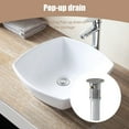 thumbnail image 4 of Mecor Sink Bowl Porcelain Ceramic Vessel with Pop Up Drain, 4 of 6