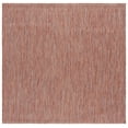 thumbnail image 2 of Safavieh Courtyard Finnian Solid Indoor/Outdoor Area Rug, Red/Beige, 6'7" x 6'7" Square, 2 of 14