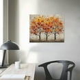 thumbnail image 3 of Creowell Vintage Style Autumn Tree With Wood Grain Wall Art Picture Canvas Posters Print Modern Abstract Artwork Framed For Living Room Bedroom Wall Painting Home Decor, 20x16 in/16x12 in, 3 of 4