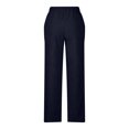 thumbnail image 5 of Hfyihgf Vintage Corduroy Pants for Women Straight Wide Leg High Waist Loose Comfy Trousers with Pockets(Navy,XXL), 5 of 6